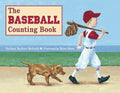 Paperback book cover of 'The Baseball Counting Book' with a boy in a baseball uniform and a dog on a baseball field.
