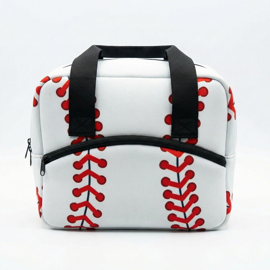 Baseball Laces Mini Duffel Bag on white background