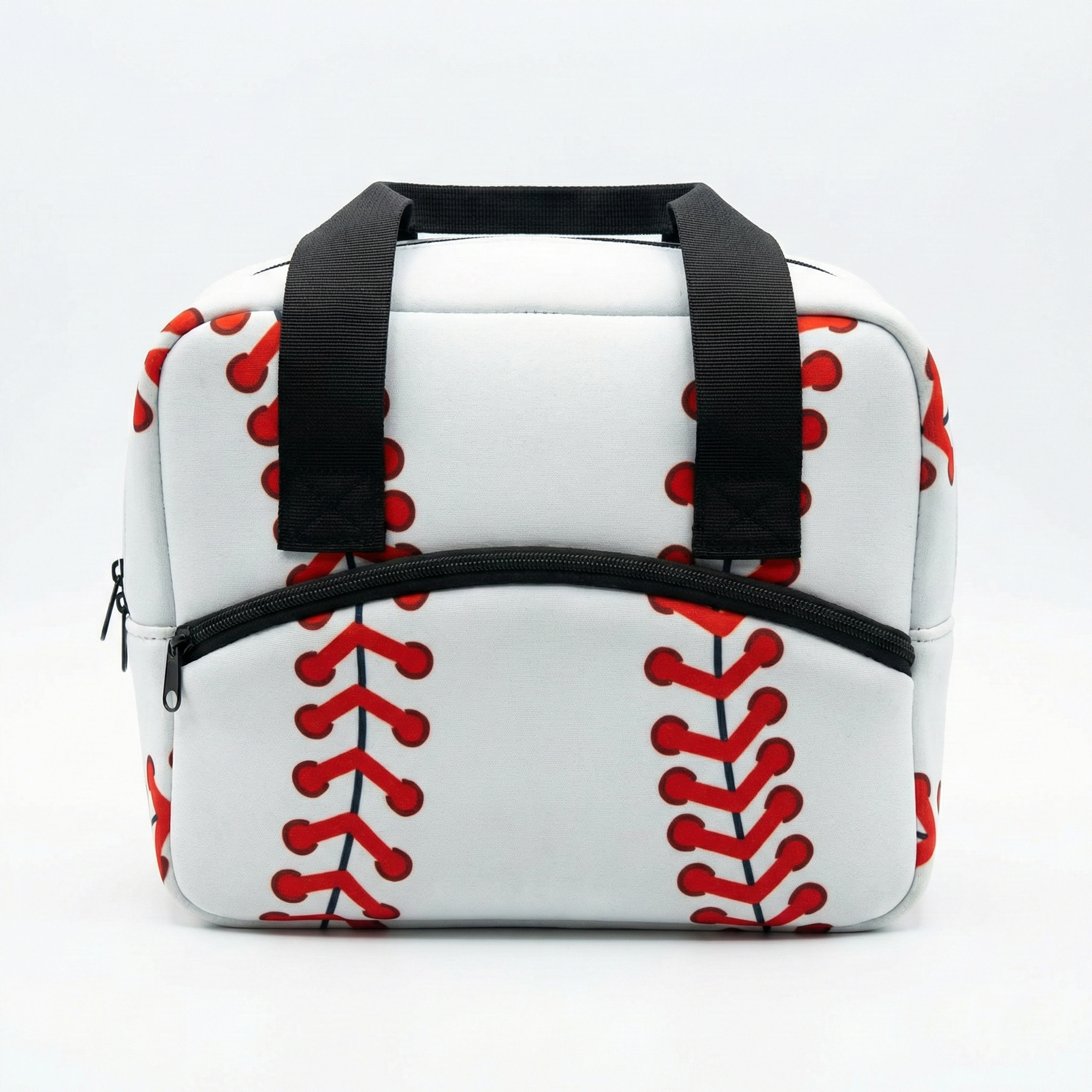 Baseball Laces Mini Duffel Bag on white background