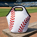 Baseball Laces Lunch Tote at the baseball field