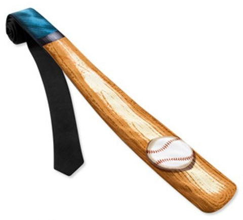 Baseball bat with a baseball on a white background
