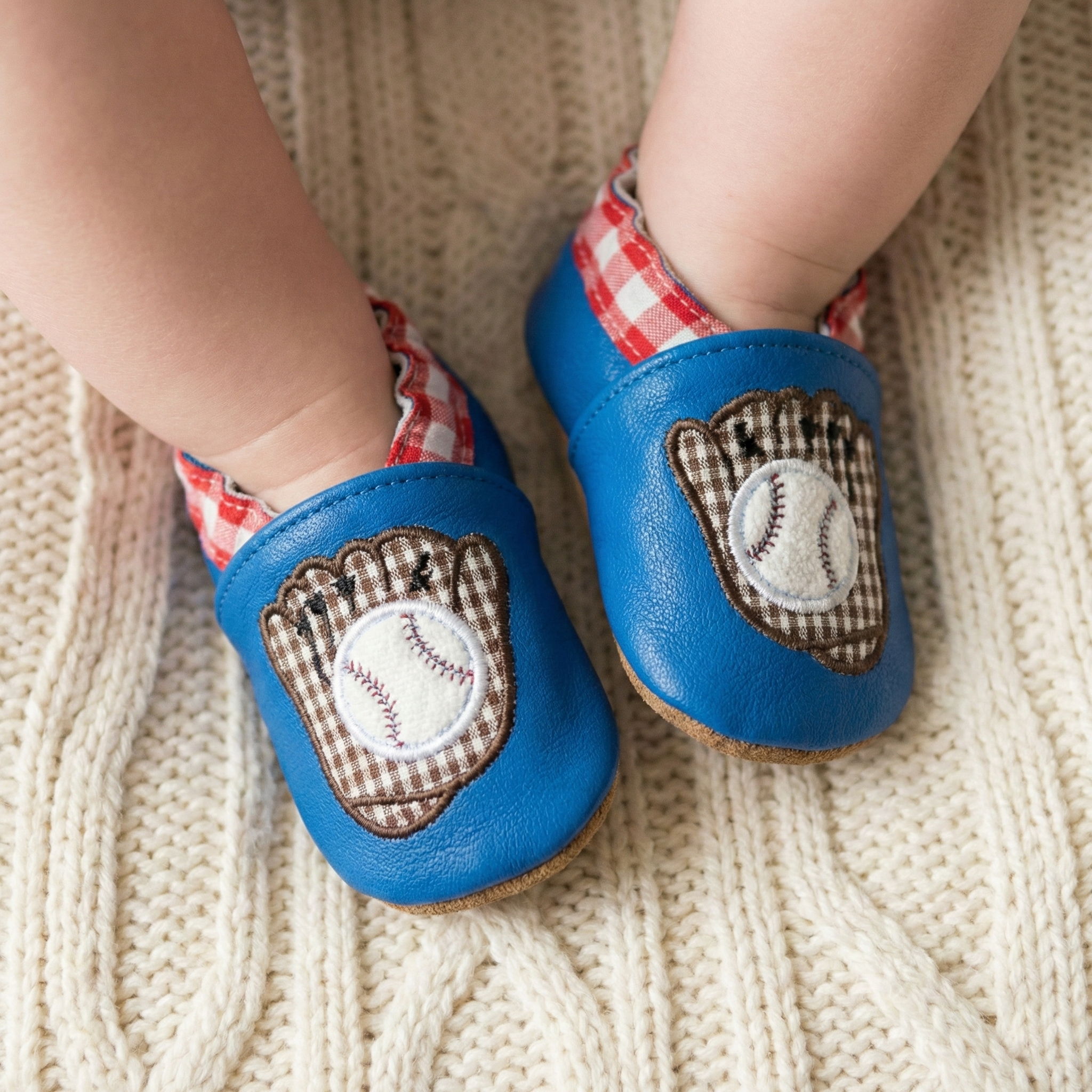 Mud Pie Baseball Baby Shoes