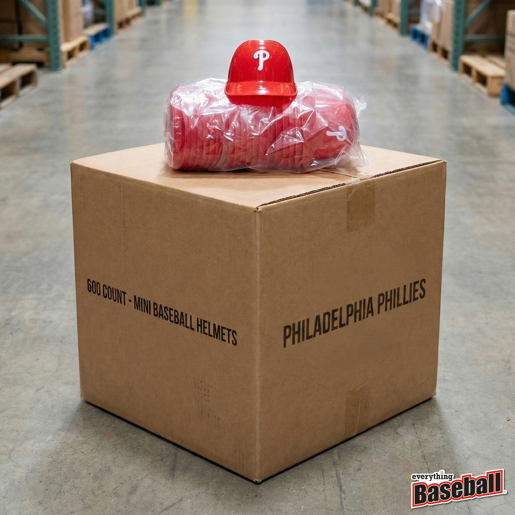 mlb baseball ice cream helmet cups 600 count wholesale case box philadelphia phillies