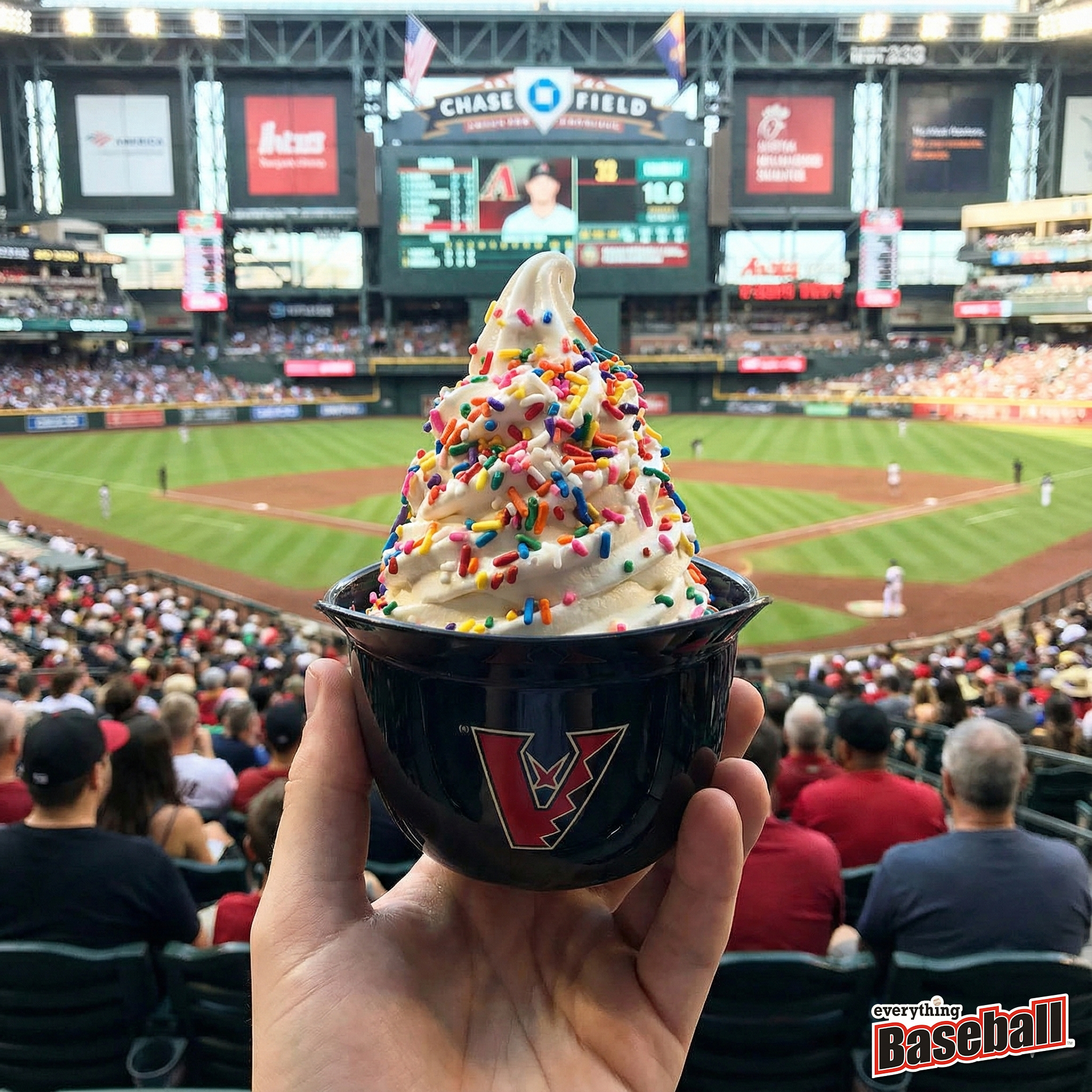 Arizona Diamondbacks baseball ice cream helmet at Chase Field