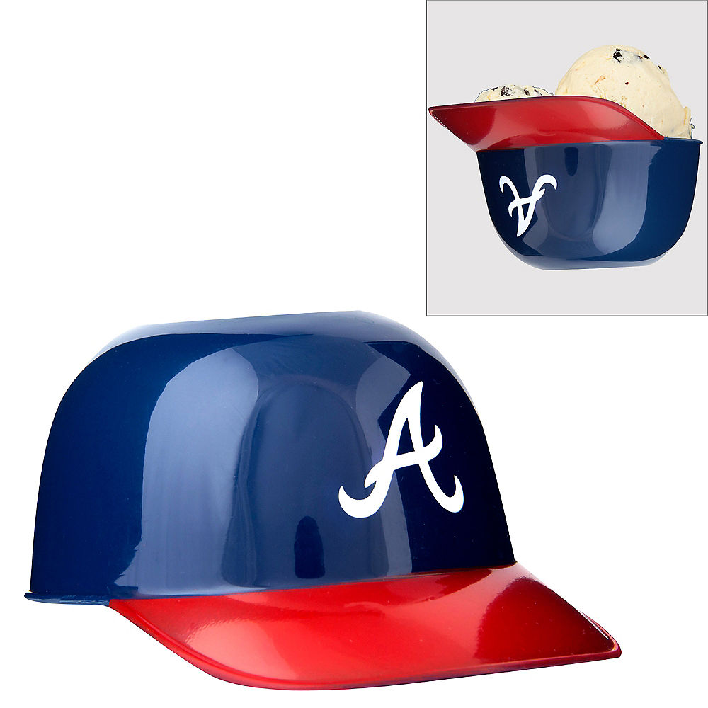 atlanta braves football helmet RAWLINGS REPLICA FULL SIZE BATTING HELMET| Retail Experience Victory Collectibles Braves Fans are Optimistic About