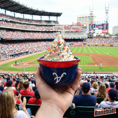 Atlanta Braves baseball ice cream helmet at Truist Park (Turner Field) 