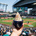 Seattle Mariners baseball ice cream helmet at T-Mobile Park