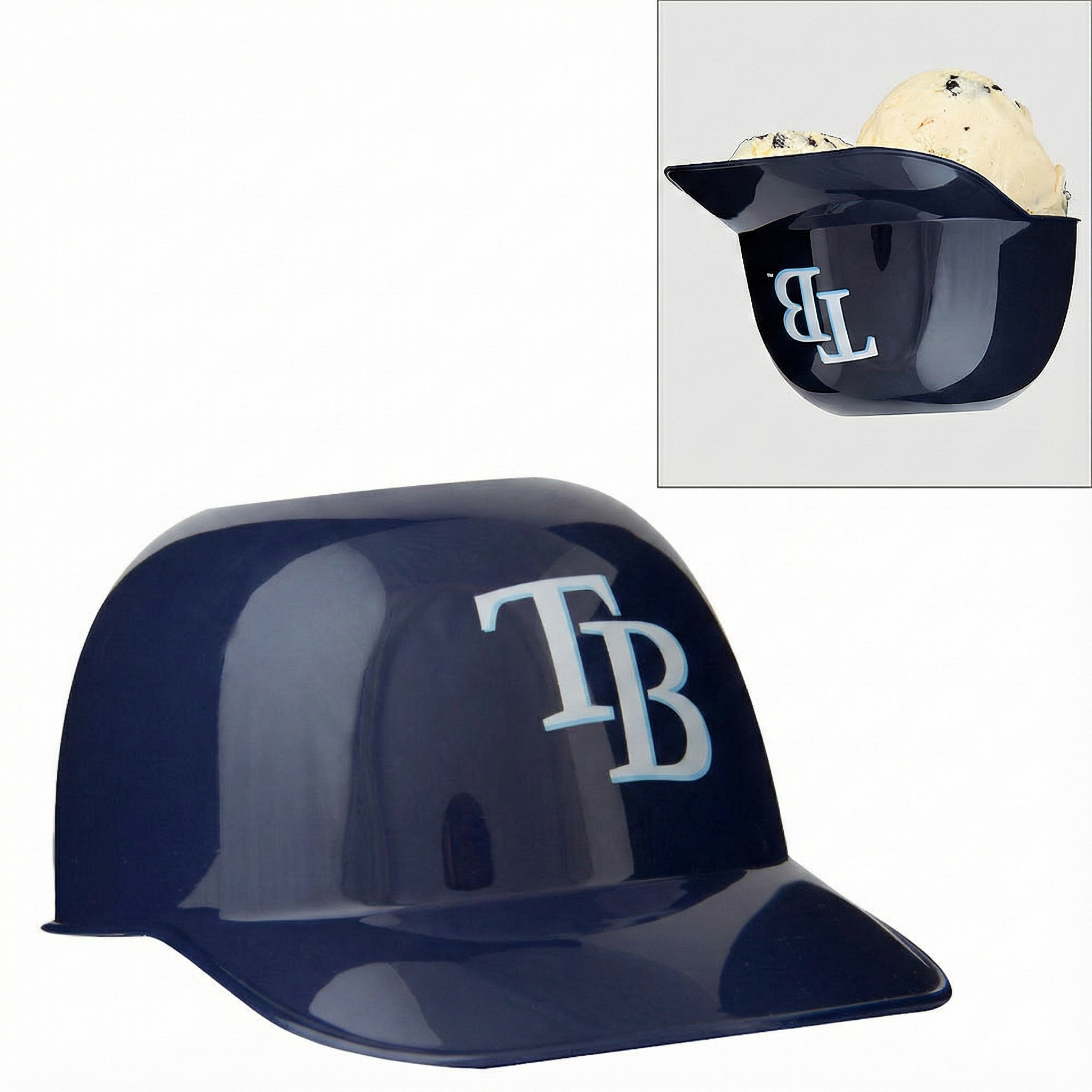 Tampa Bay Rays MLB Baseball Ice Cream Helmet Sundae Bowl