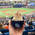 Tampa Bay Rays baseball ice cream helmet at Tropicana Field