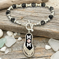 Baseball Mom Flip-Flop bracelet by sea glass