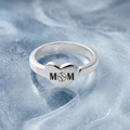 Baseball Mom Heart Ring