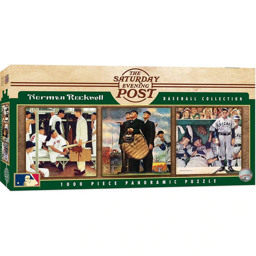 Norman Rockwell Saturday Evening Post Baseball Panoramic Puzzle