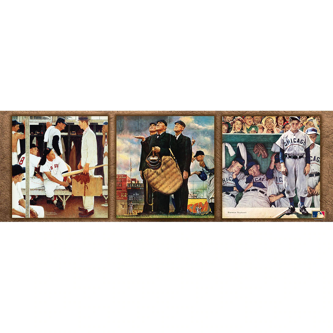 Norman Rockwell Saturday Evening Post Baseball Panoramic Puzzle