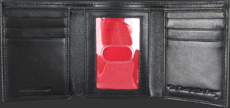 Rawlings Baseball Stitch Leather Trifold Wallet