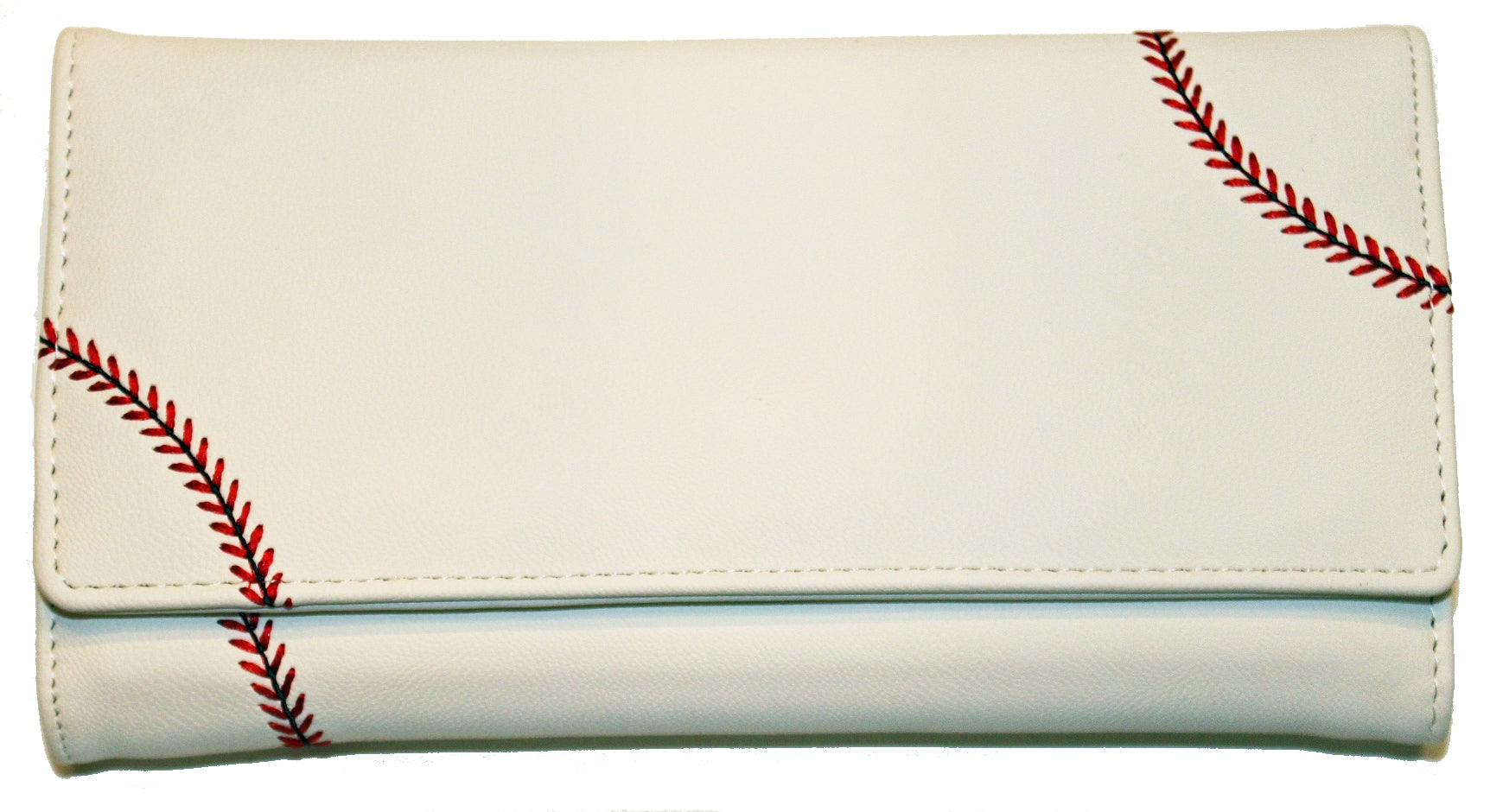 Women's White Baseball Wallet