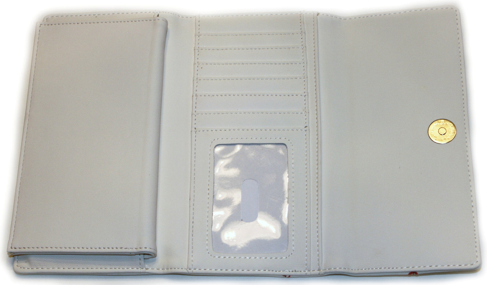 Women's White Baseball Wallet
