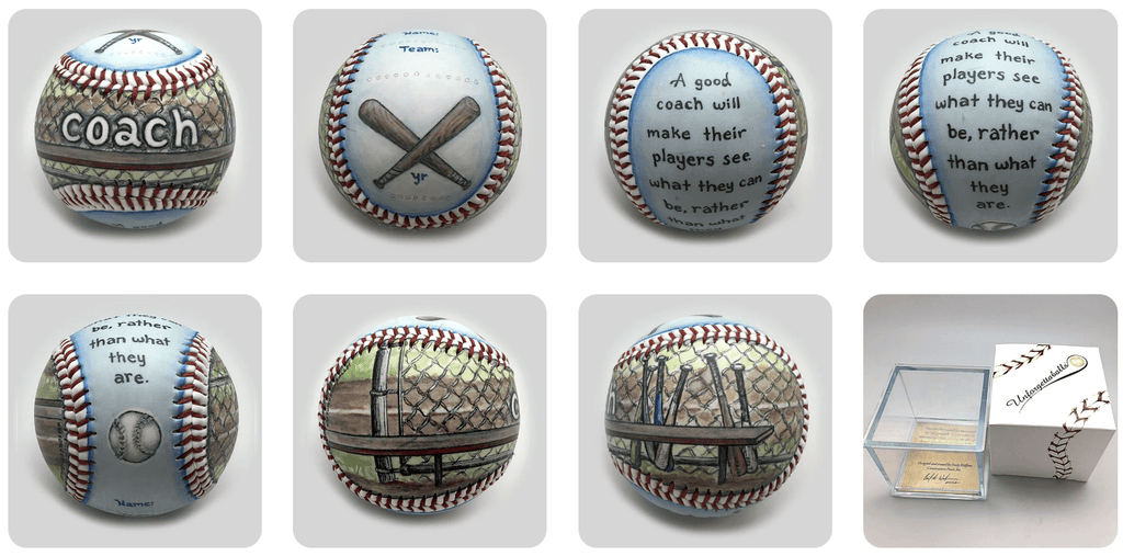 Baseball Coach Gift Baseball on a white background