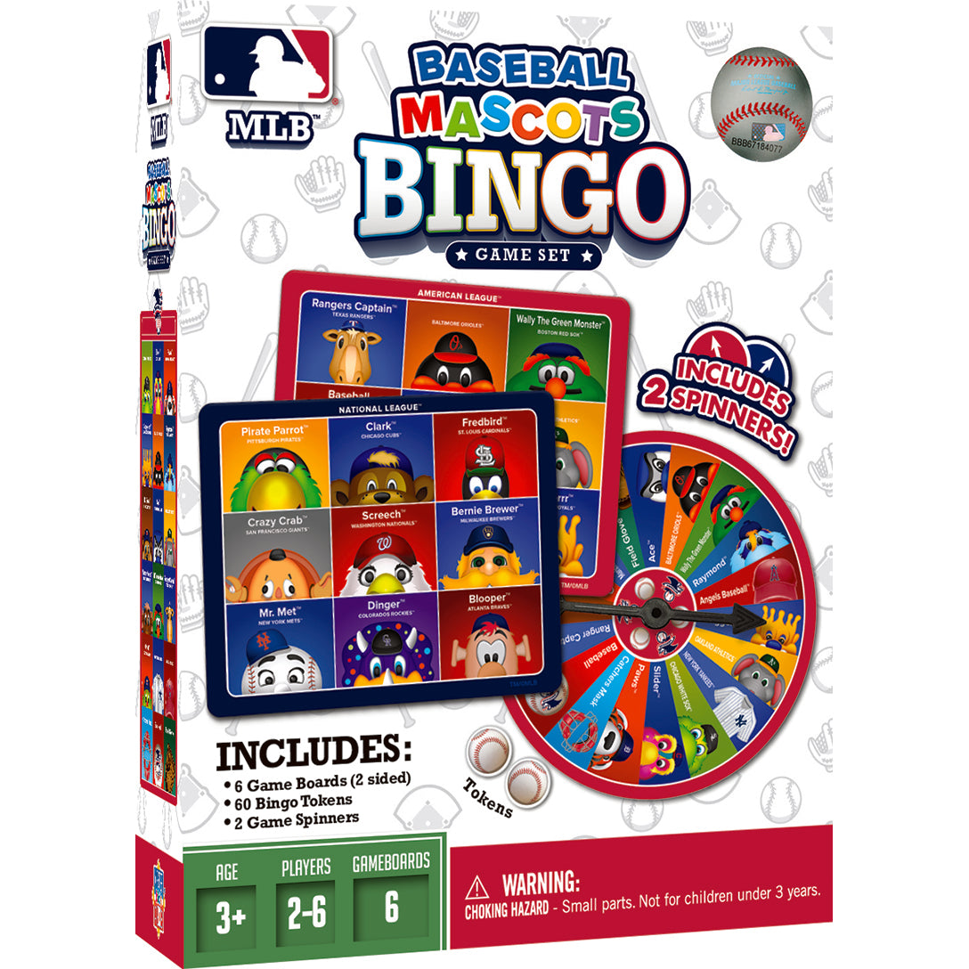 MLB Baseball Mascots Bingo Game Set