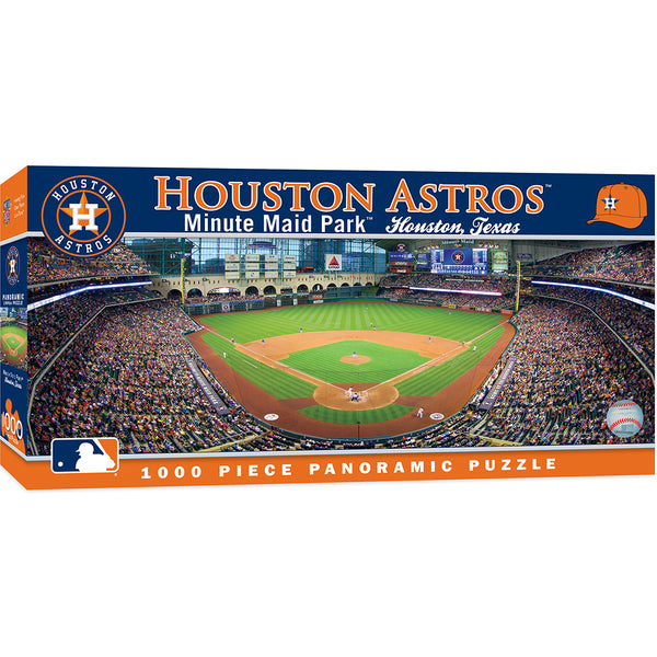 Houston Astros Minute Maid Park puzzle box with stadium image and branding
