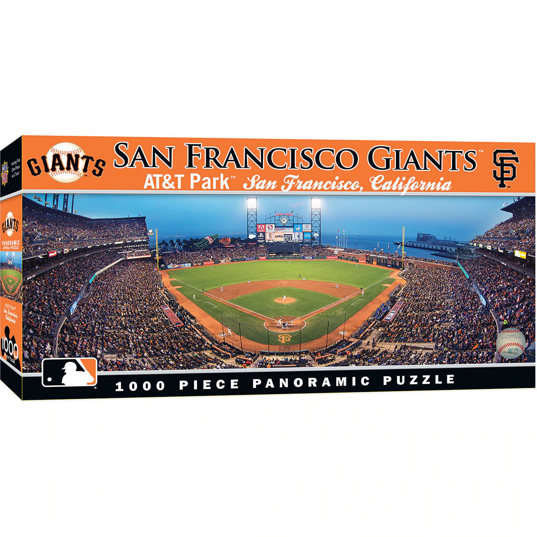 San Francisco Giants baseball stadium puzzle box with stadium image on the cover