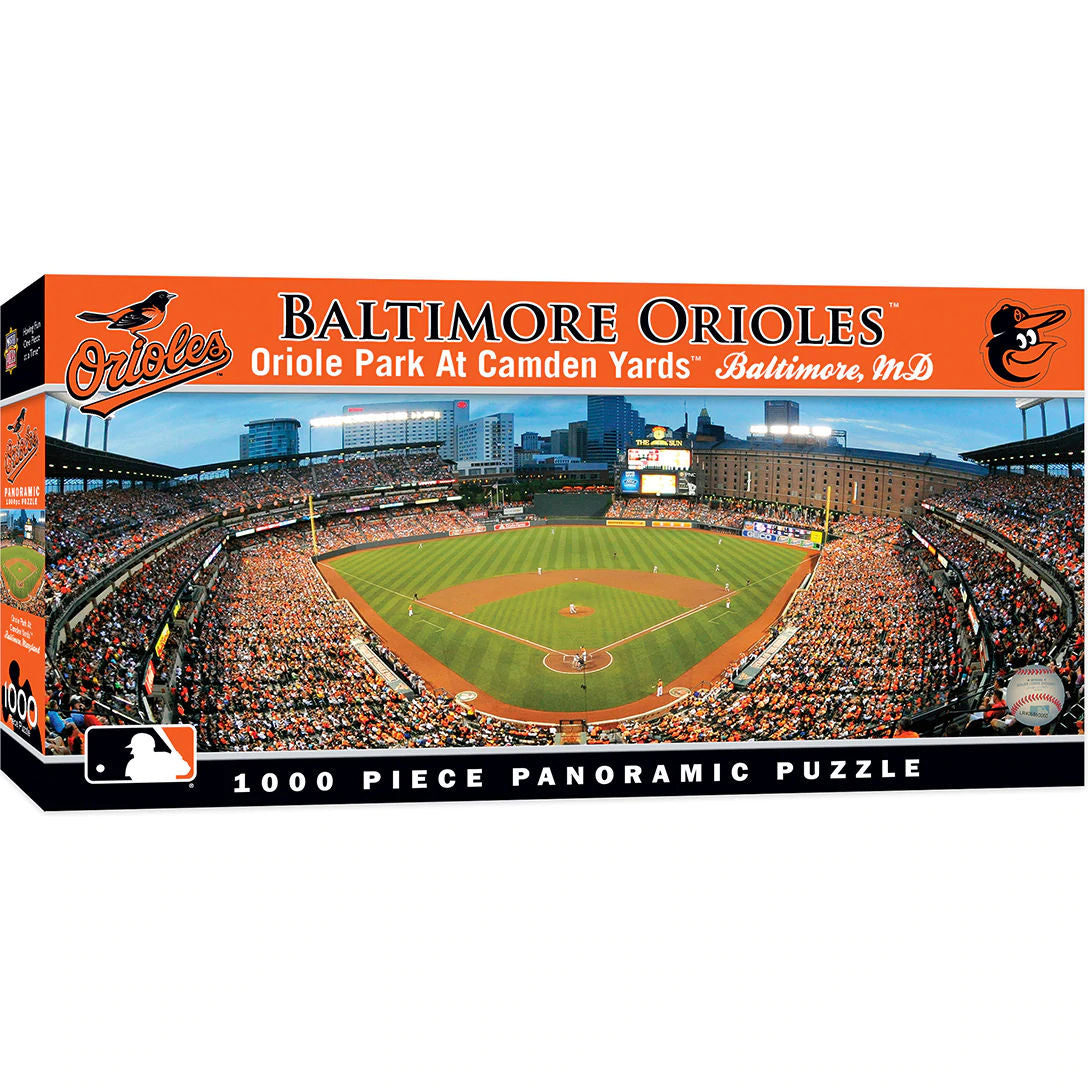 Baltimore Orioles Camden Yards puzzle box with stadium view and team logo