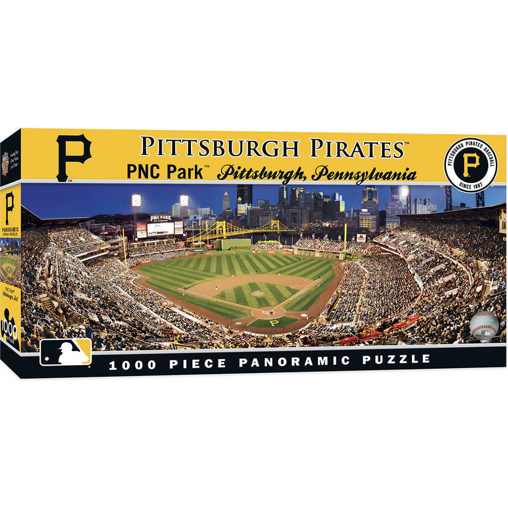 Pittsburgh Pirates 1000-piece panoramic puzzle box with stadium image