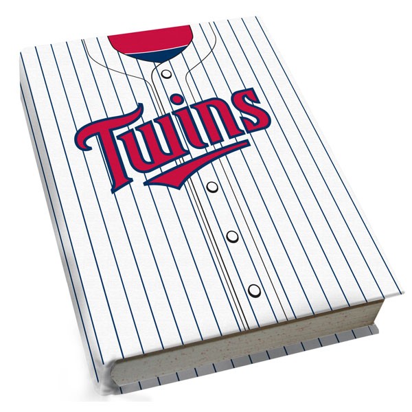 Book cover with Minnesota Twins logo on a white background