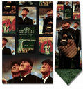 Necktie featuring Bottom of the Sixth Norman Rockwell baseball elements and a scoreboard.