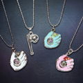 Crystal Baseball Necklace designs on baseball field