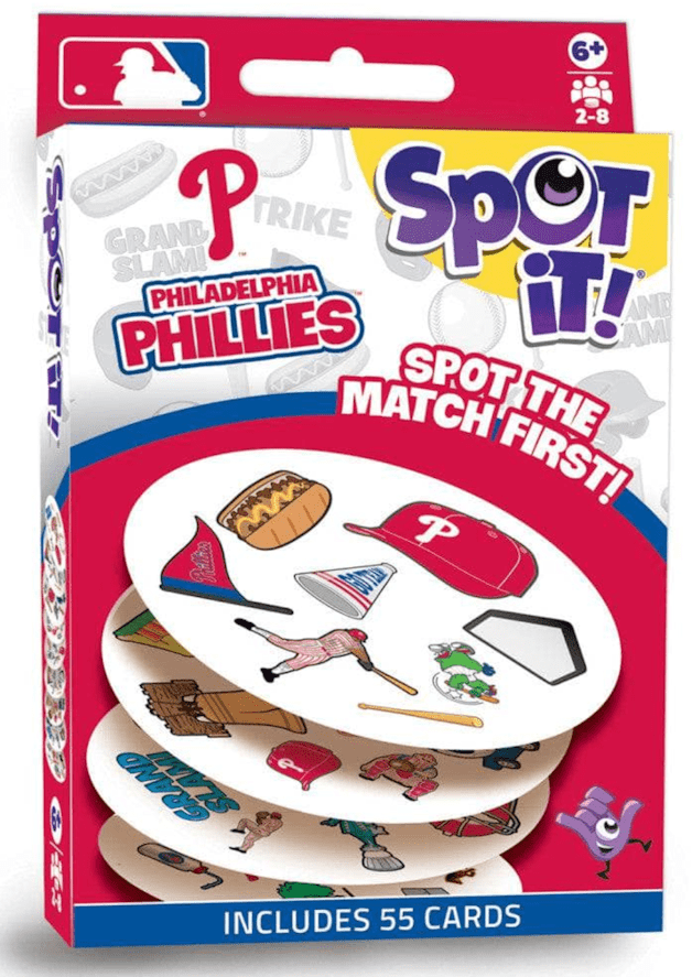 Philadelphia Phillies MLB Baseball Team Spot it! Card Game