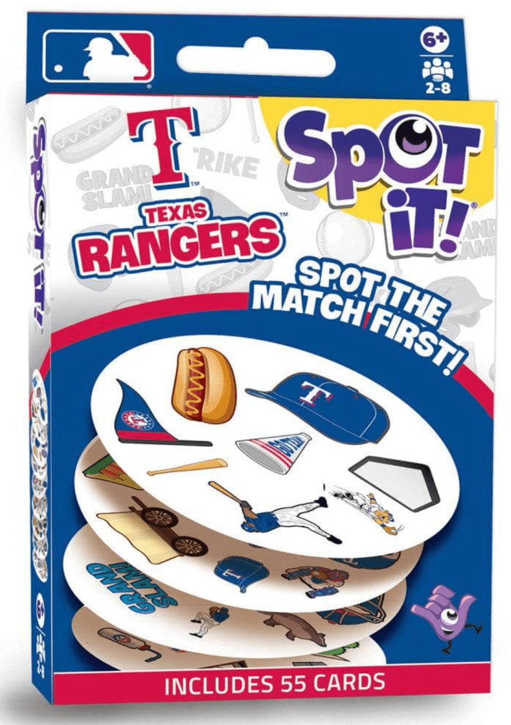 Texas Rangers MLB Baseball Team Spot it! Card Game