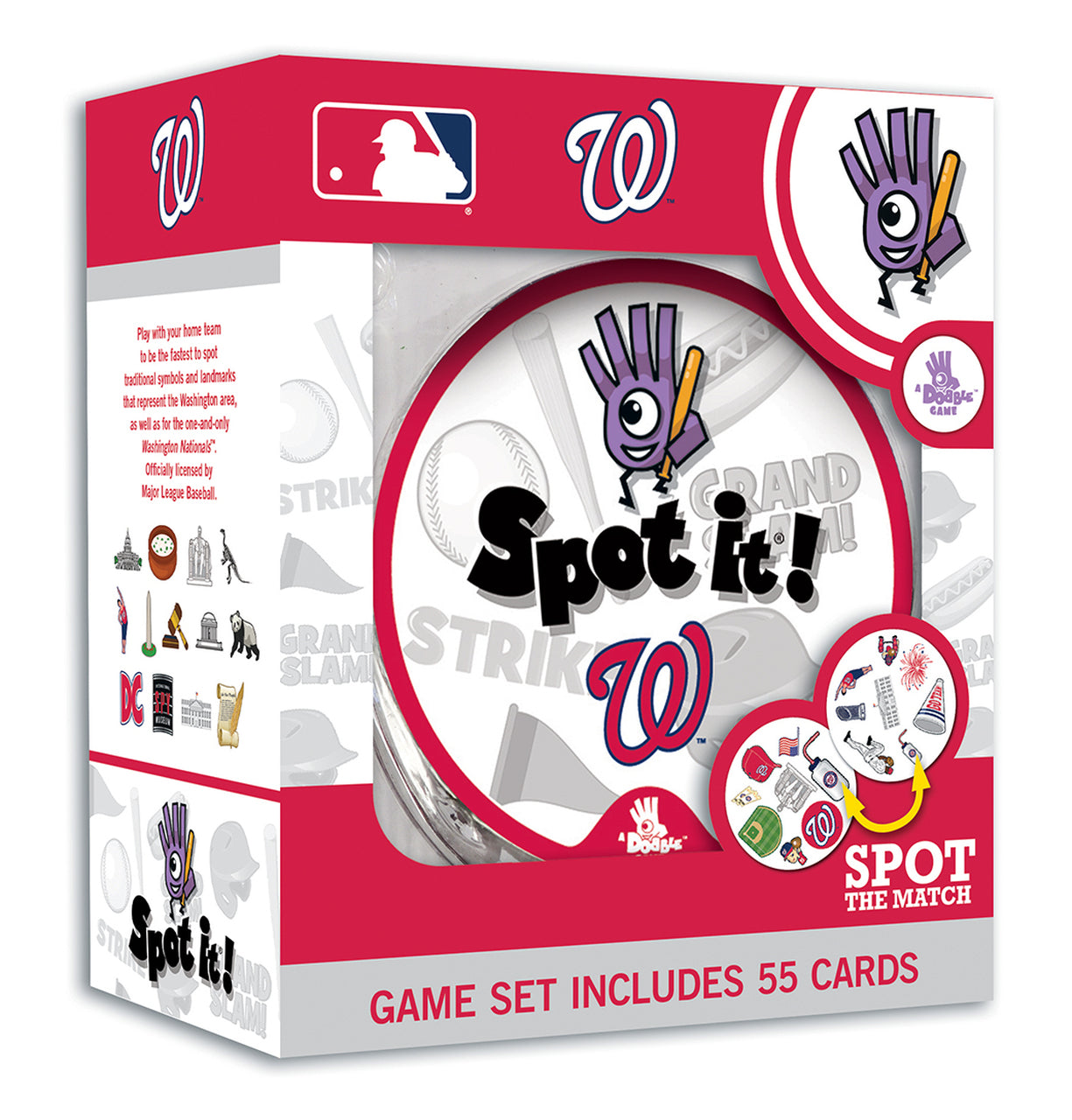 Washington Nationals MLB Baseball Team Spot it! Game